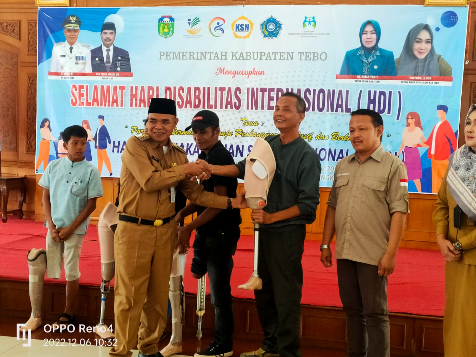 Dinas Sosial P2PA Melaksanakan Kegiatan Peringatan Hari Disabilitas Internasional Tingkat Kabupaten Tebo